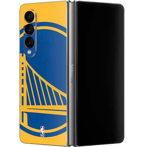 NBA Golden State Warriors Large Logo Galaxy Z Fold4 5G Skin